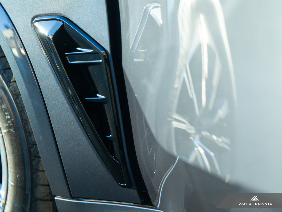 AutoTecknic Gloss Black Fender Trim Set - F95 X5M | G05 X5-Exterior-Silicon Valley Bimmer