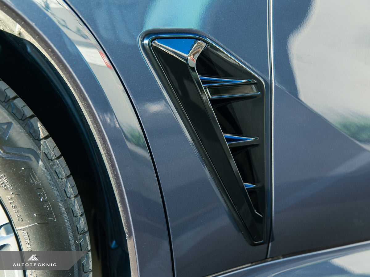 AutoTecknic Gloss Black Fender Trim Set - F95 X5M | G05 X5-Exterior-Silicon Valley Bimmer