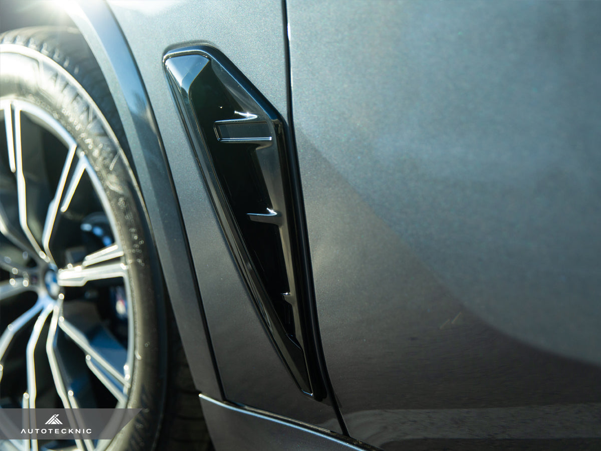 AutoTecknic Gloss Black Fender Trim Set - F95 X5M | G05 X5-Exterior-Silicon Valley Bimmer