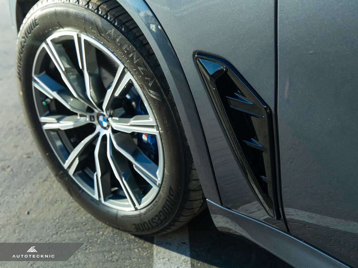 AutoTecknic Gloss Black Fender Trim Set - F95 X5M | G05 X5-Exterior-Silicon Valley Bimmer