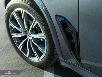AutoTecknic Gloss Black Fender Trim Set - F95 X5M | G05 X5-Exterior-Silicon Valley Bimmer