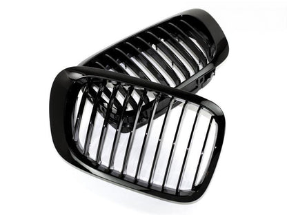 AutoTecknic Gloss Black Front Grille Set - E46 3-Series Coupe Pre-Facelift | M3-Exterior-Silicon Valley Bimmer