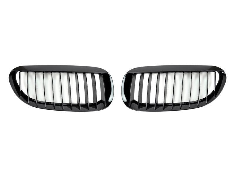 AutoTecknic Gloss Black Front Grille Set - E63/ E64 6-Series & M6-Exterior-Silicon Valley Bimmer
