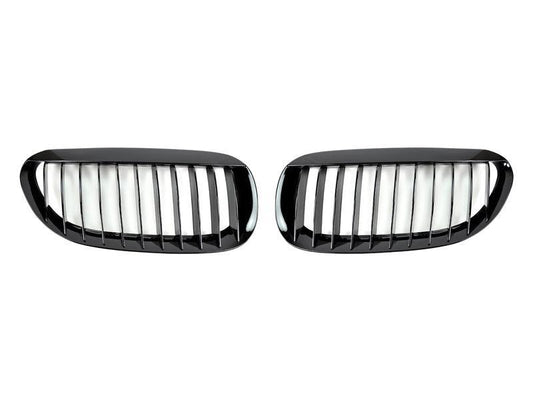 AutoTecknic Gloss Black Front Grille Set - E63/ E64 6-Series & M6-Exterior-Silicon Valley Bimmer