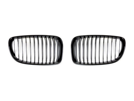 AutoTecknic Gloss Black Front Grille Set - E82 1-Series & 1M-Exterior-Silicon Valley Bimmer