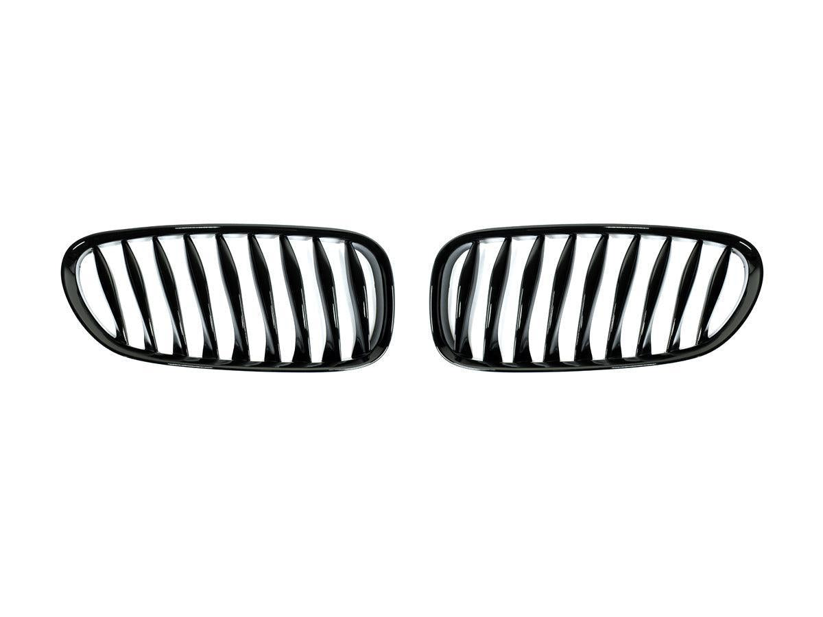 AutoTecknic Gloss Black Front Grille Set - E85 Z4 / Z4M-Exterior-Silicon Valley Bimmer