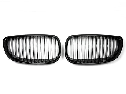 AutoTecknic Gloss Black Front Grille Set - E92/ E93 3-Series Pre-LCI (Including E9X M3)-Exterior-Silicon Valley Bimmer
