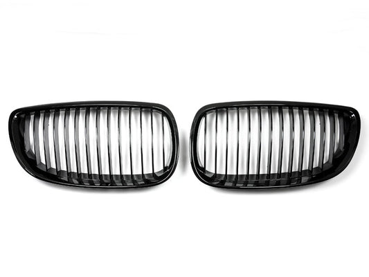 AutoTecknic Gloss Black Front Grille Set - E92/ E93 3-Series Pre-LCI (Including E9X M3)-Exterior-Silicon Valley Bimmer