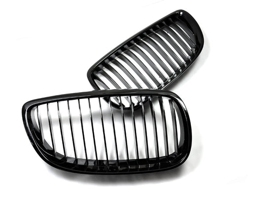 AutoTecknic Gloss Black Front Grille Set - E92/ E93 3-Series Pre-LCI (Including E9X M3)-Exterior-Silicon Valley Bimmer