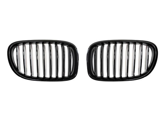 AutoTecknic Gloss Black Front Grille Set - F01/ F02 7-Series LCI-Exterior-Silicon Valley Bimmer