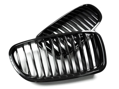 AutoTecknic Gloss Black Front Grille Set - F10 Sedan/ F11 Wagon | 5-Series-Exterior-Silicon Valley Bimmer