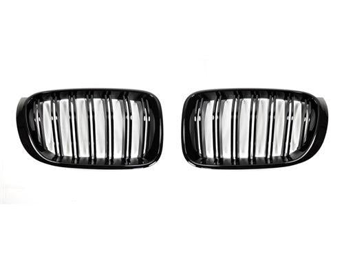 AutoTecknic Gloss Black Front Grille Set - F25 X3 LCI | F26 X4-Exterior-Silicon Valley Bimmer