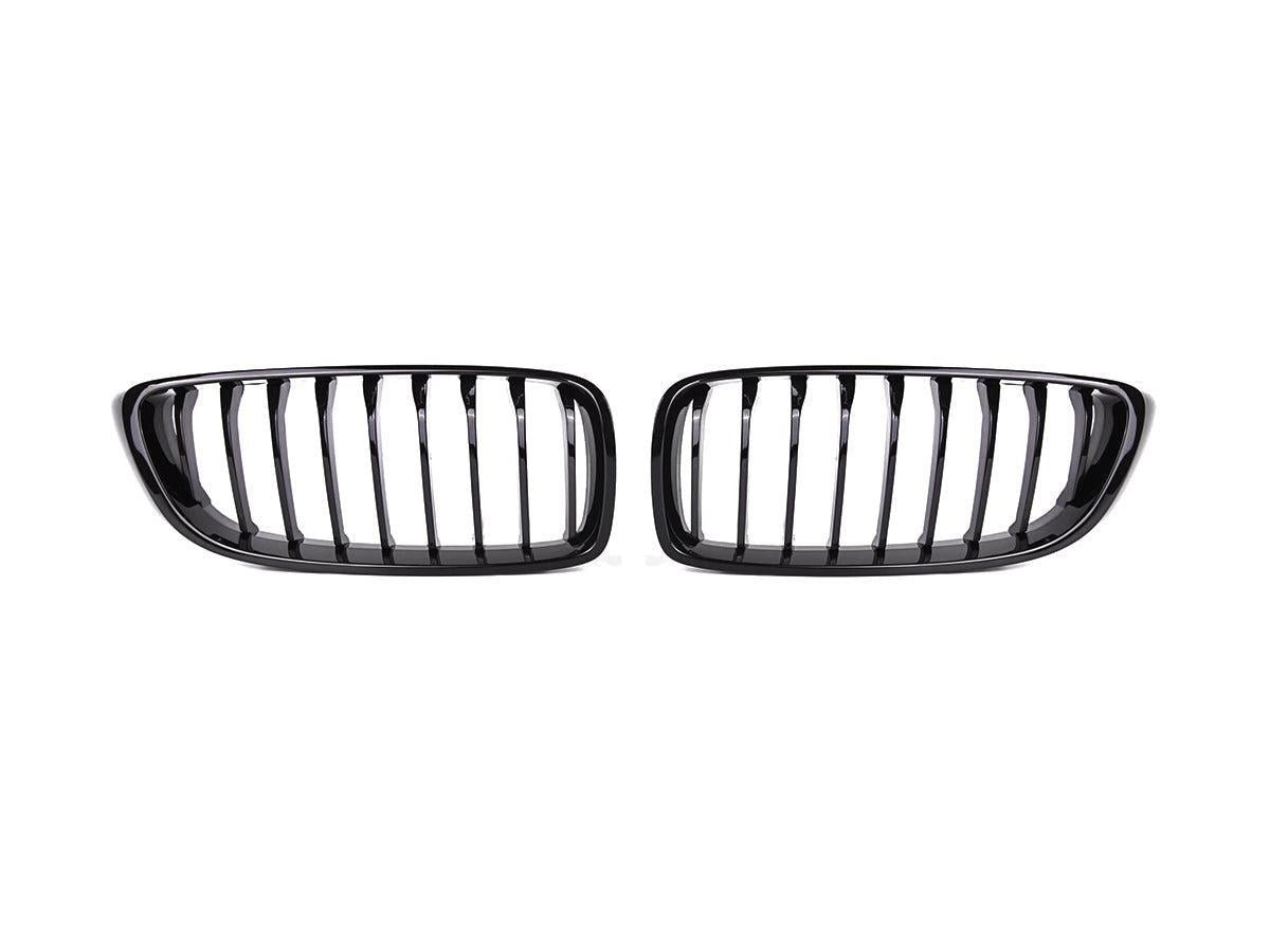 AutoTecknic Gloss Black Front Grille Set - F32/ F36 4-Series-Exterior-Silicon Valley Bimmer