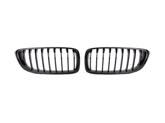 AutoTecknic Gloss Black Front Grille Set - F32/ F36 4-Series-Exterior-Silicon Valley Bimmer