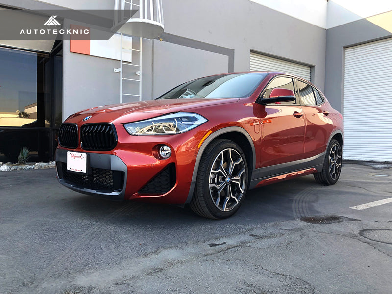 AutoTecknic Gloss Black Front Grille Set - F39 X2-Exterior-Silicon Valley Bimmer