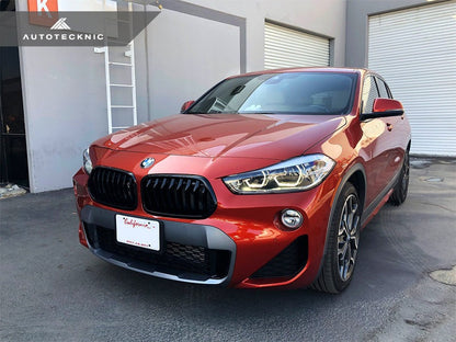 AutoTecknic Gloss Black Front Grille Set - F39 X2-Exterior-Silicon Valley Bimmer