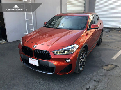 AutoTecknic Gloss Black Front Grille Set - F39 X2-Exterior-Silicon Valley Bimmer