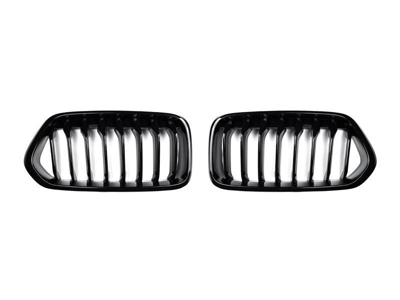 AutoTecknic Gloss Black Front Grille Set - F39 X2-Exterior-Silicon Valley Bimmer
