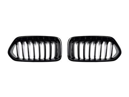 AutoTecknic Gloss Black Front Grille Set - F39 X2-Exterior-Silicon Valley Bimmer