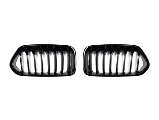 AutoTecknic Gloss Black Front Grille Set - F39 X2-Exterior-Silicon Valley Bimmer