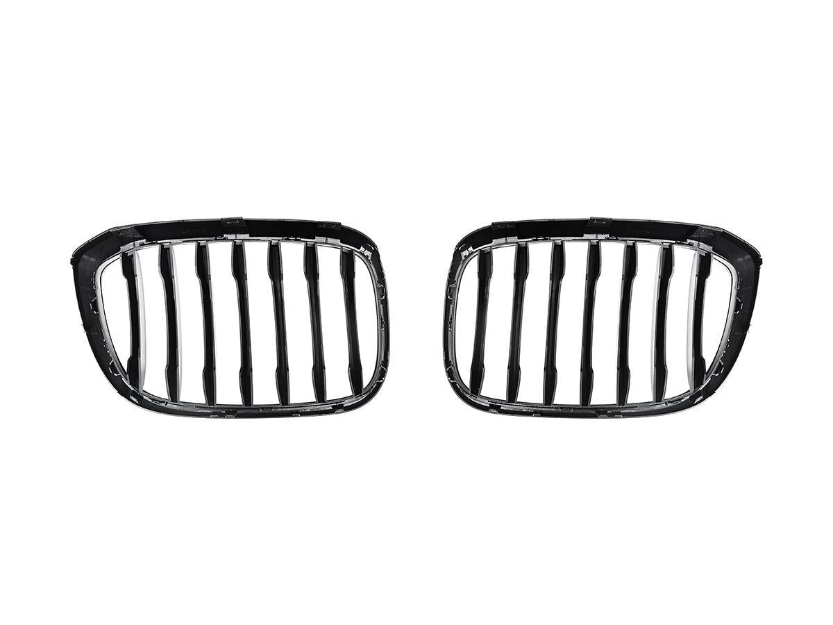 AutoTecknic Gloss Black Front Grille Set - G01 X3 | G02 X4 Pre-LCI-Exterior-Silicon Valley Bimmer