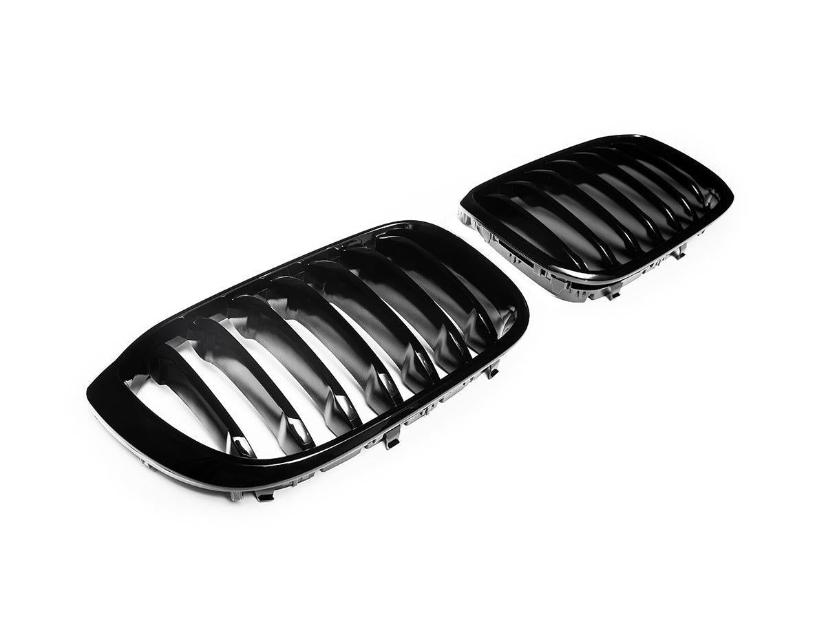 AutoTecknic Gloss Black Front Grille Set - G01 X3 | G02 X4 Pre-LCI-Exterior-Silicon Valley Bimmer