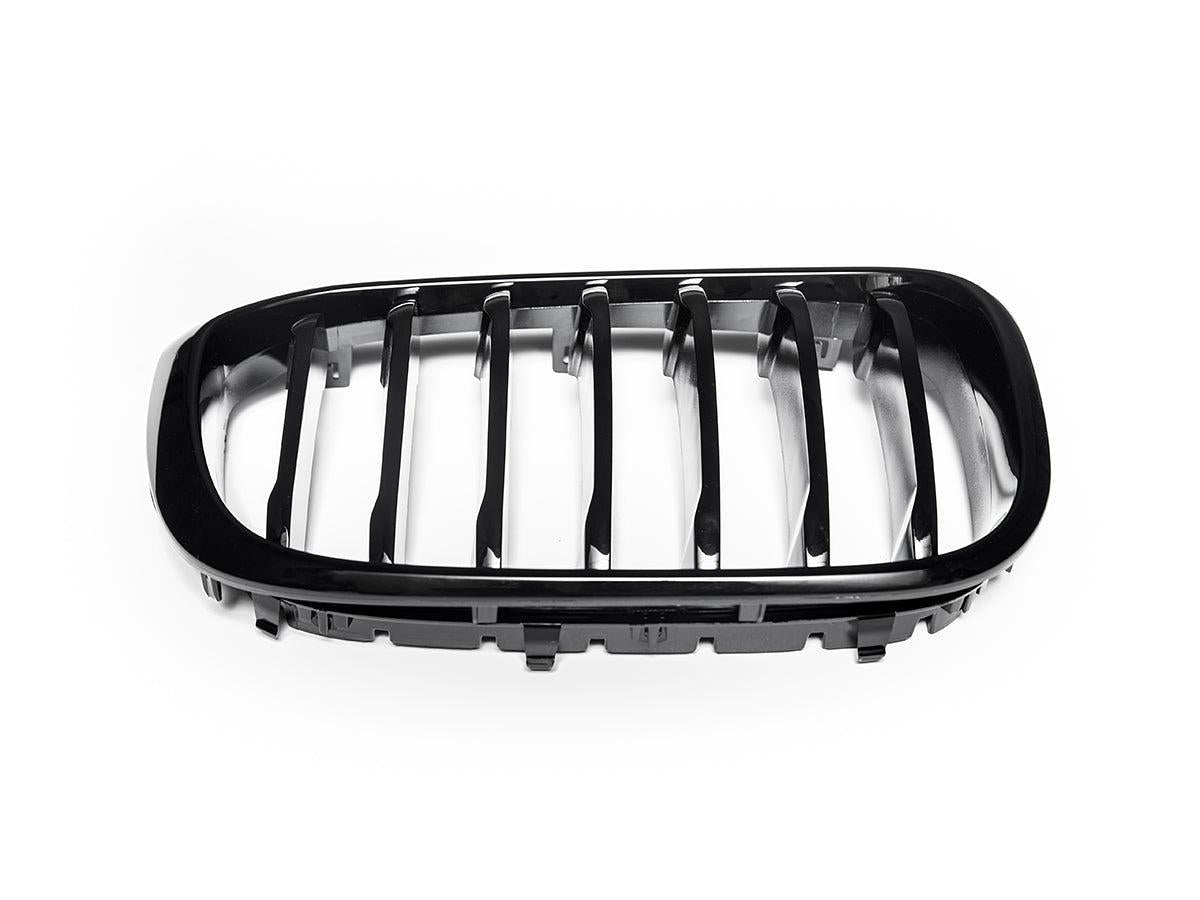 AutoTecknic Gloss Black Front Grille Set - G01 X3 | G02 X4 Pre-LCI-Exterior-Silicon Valley Bimmer