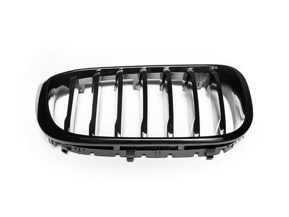 AutoTecknic Gloss Black Front Grille Set - G01 X3 | G02 X4 Pre-LCI-Exterior-Silicon Valley Bimmer