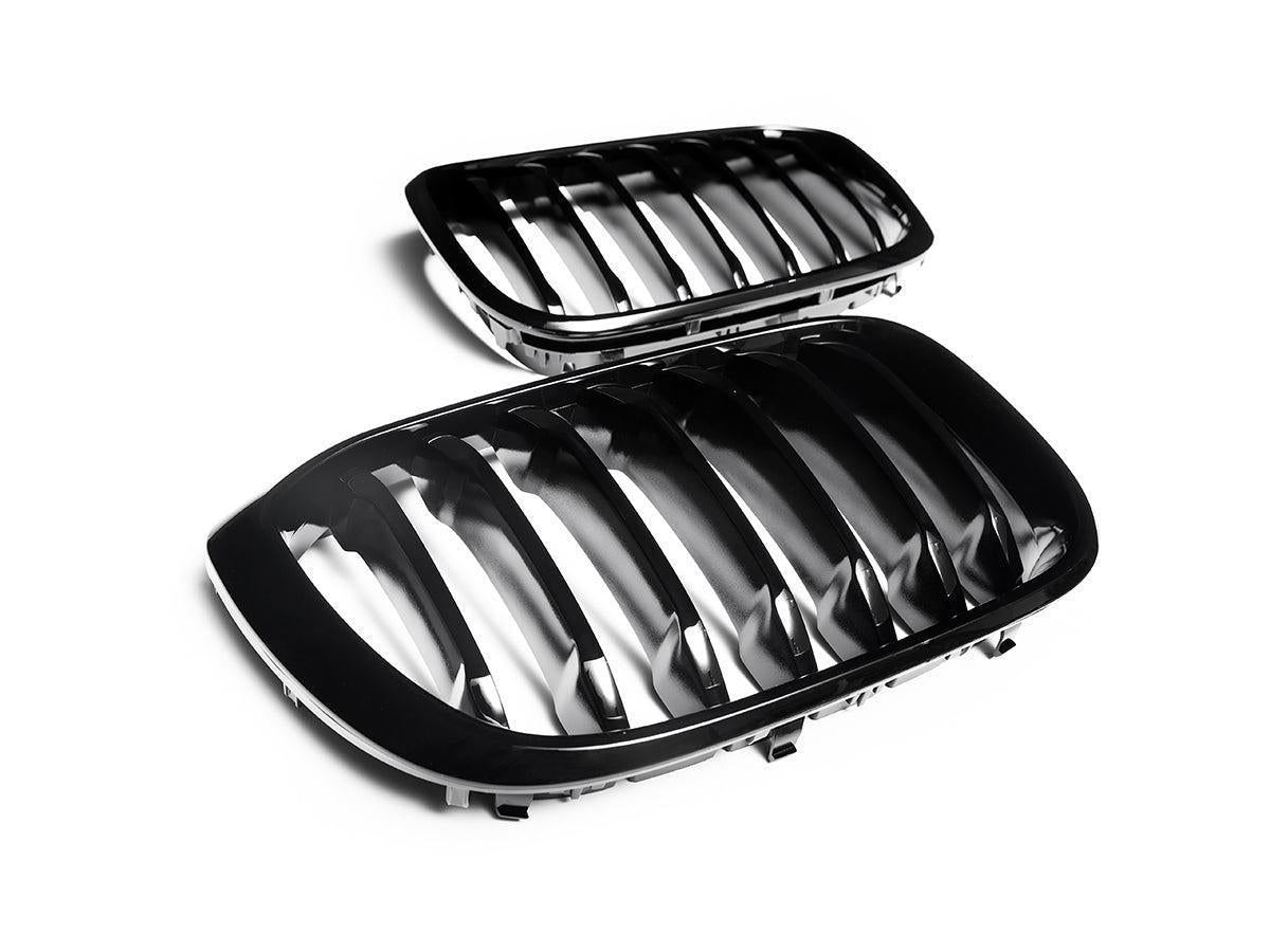 AutoTecknic Gloss Black Front Grille Set - G01 X3 | G02 X4 Pre-LCI-Exterior-Silicon Valley Bimmer