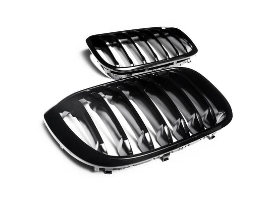 AutoTecknic Gloss Black Front Grille Set - G01 X3 | G02 X4 Pre-LCI-Exterior-Silicon Valley Bimmer