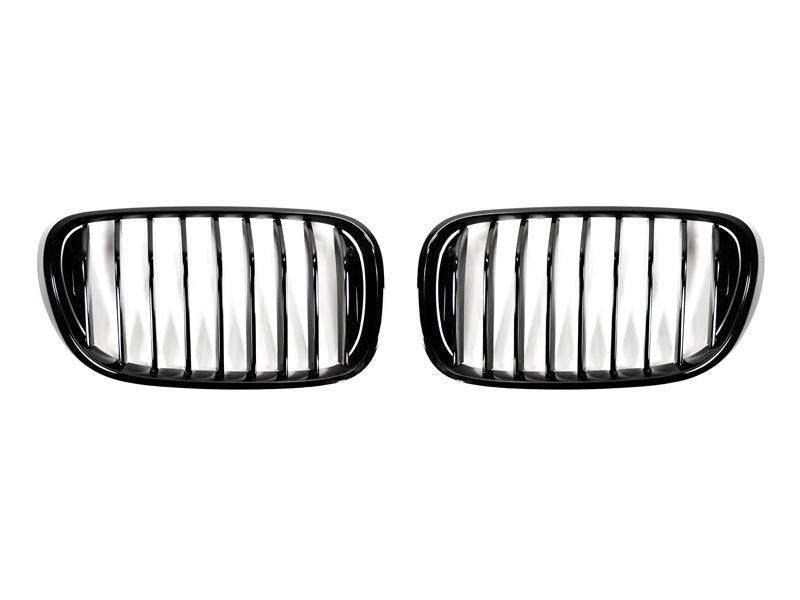 AutoTecknic Gloss Black Front Grille Set - G11/ G12 7-Series Pre-LCI (16-19)-Exterior-Silicon Valley Bimmer
