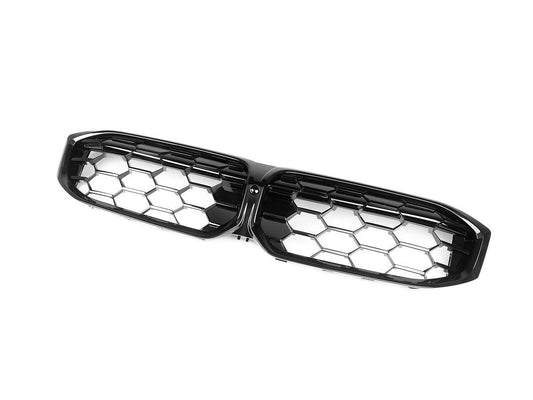 AutoTecknic Gloss Black Honeycomb Front Grille - G20 3-Series LCI-Exterior-Silicon Valley Bimmer