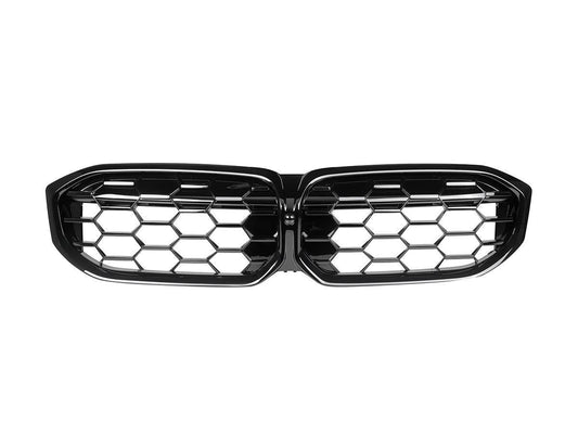 AutoTecknic Gloss Black Honeycomb Front Grille - G20 3-Series LCI-Exterior-Silicon Valley Bimmer