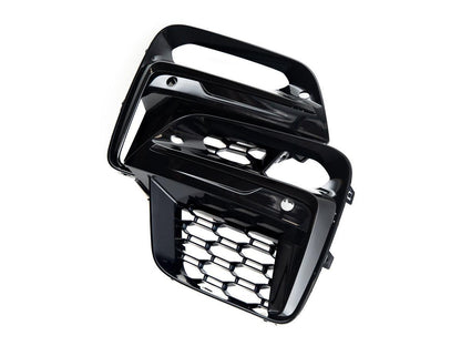 AutoTecknic Gloss Black Lower Grille Trim Set - G01 X3 | G02 X4 M40I Pre-LCI-Exterior-Silicon Valley Bimmer