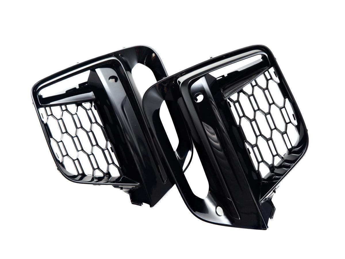 AutoTecknic Gloss Black Lower Grille Trim Set - G01 X3 | G02 X4 M40I Pre-LCI-Exterior-Silicon Valley Bimmer