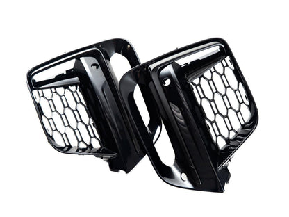 AutoTecknic Gloss Black Lower Grille Trim Set - G01 X3 | G02 X4 M40I Pre-LCI-Exterior-Silicon Valley Bimmer