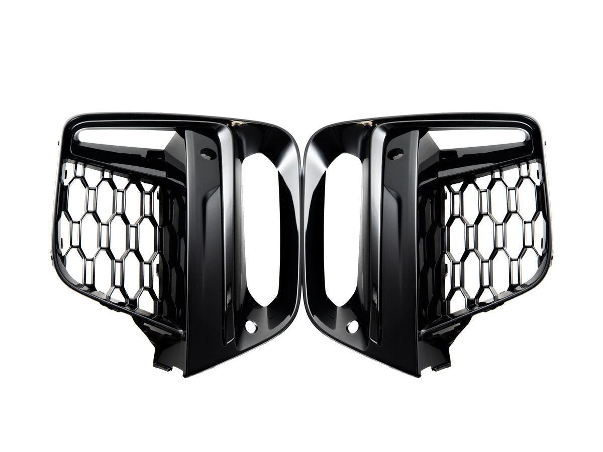 AutoTecknic Gloss Black Lower Grille Trim Set - G01 X3 | G02 X4 M40I Pre-LCI-Exterior-Silicon Valley Bimmer