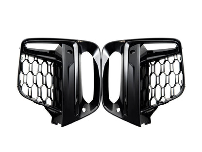 AutoTecknic Gloss Black Lower Grille Trim Set - G01 X3 | G02 X4 M40I Pre-LCI-Exterior-Silicon Valley Bimmer