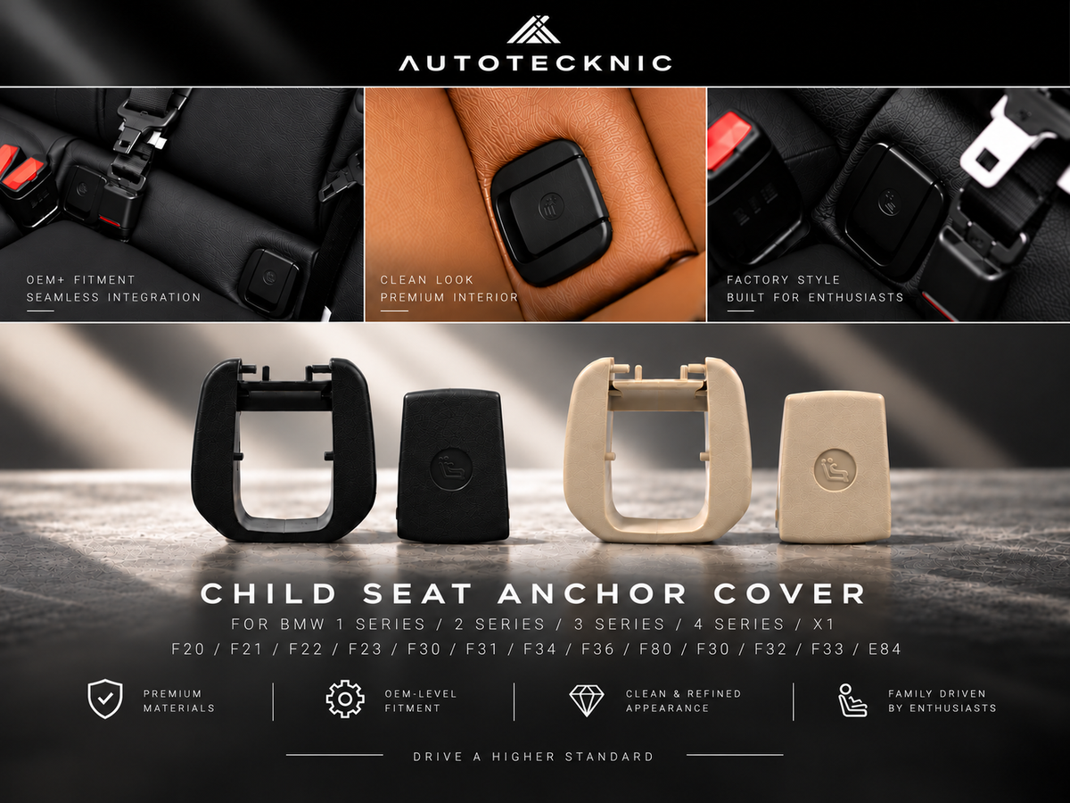 AutoTecknic ISOFIX Child Seat Anchor Cover - BMW F80 M3 | F2X | F3X | E84-Interior-Silicon Valley Bimmer
