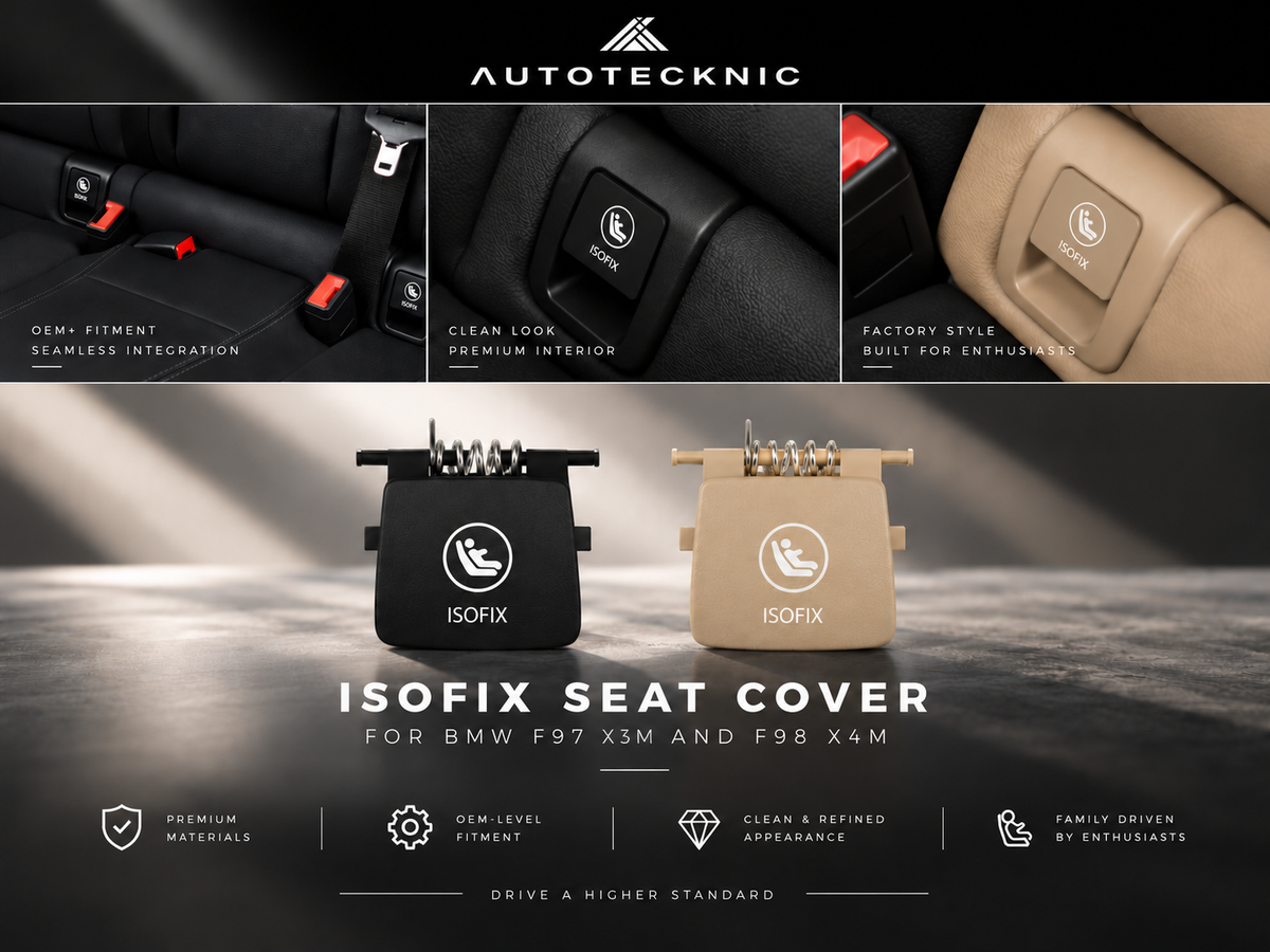 AutoTecknic ISOFIX Child Seat Anchor Cover - BMW F97 X3M | F98 X4M-Interior-Silicon Valley Bimmer