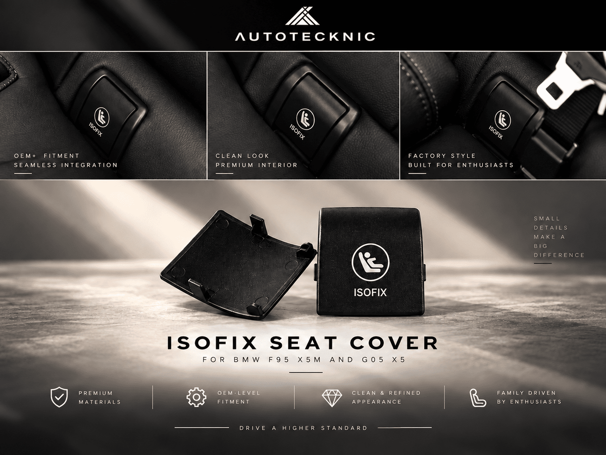 AutoTecknic ISOFIX Child Seat Anchor Cover - BMW G05 X5 | F95 X5M-Interior-Silicon Valley Bimmer