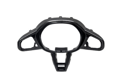 AutoTecknic LCI Carbon Steering Wheel Trim - G22/ G26/ G42 4-Series 2025-Up-Interior-Silicon Valley Bimmer