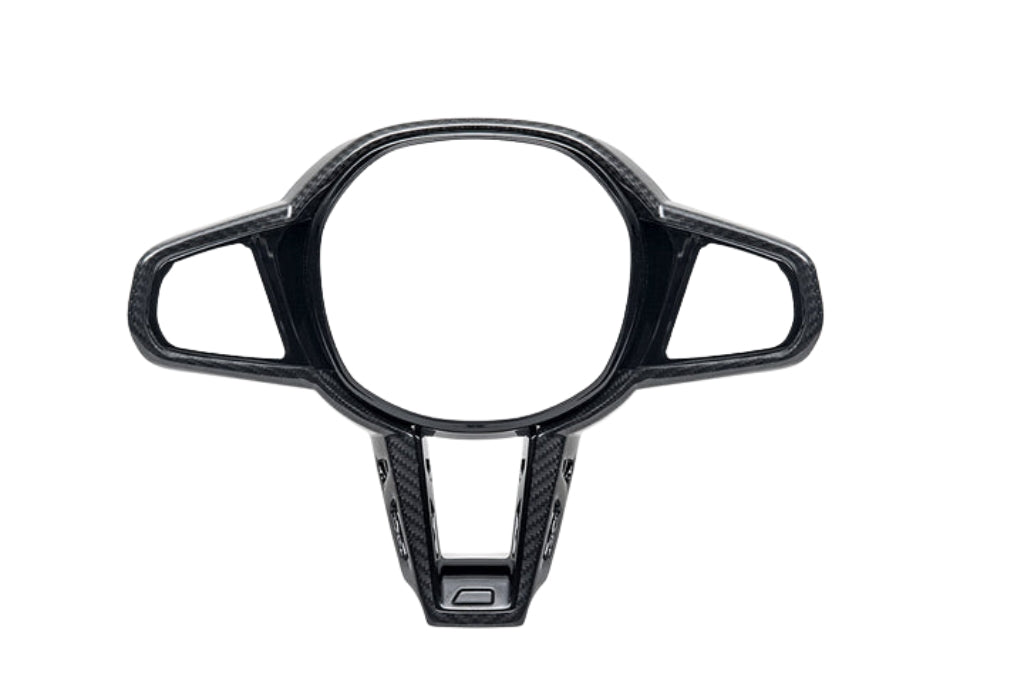 AutoTecknic LCI Carbon Steering Wheel Trim - G22/ G26/ G42 4-Series 2025-Up-Interior-Silicon Valley Bimmer