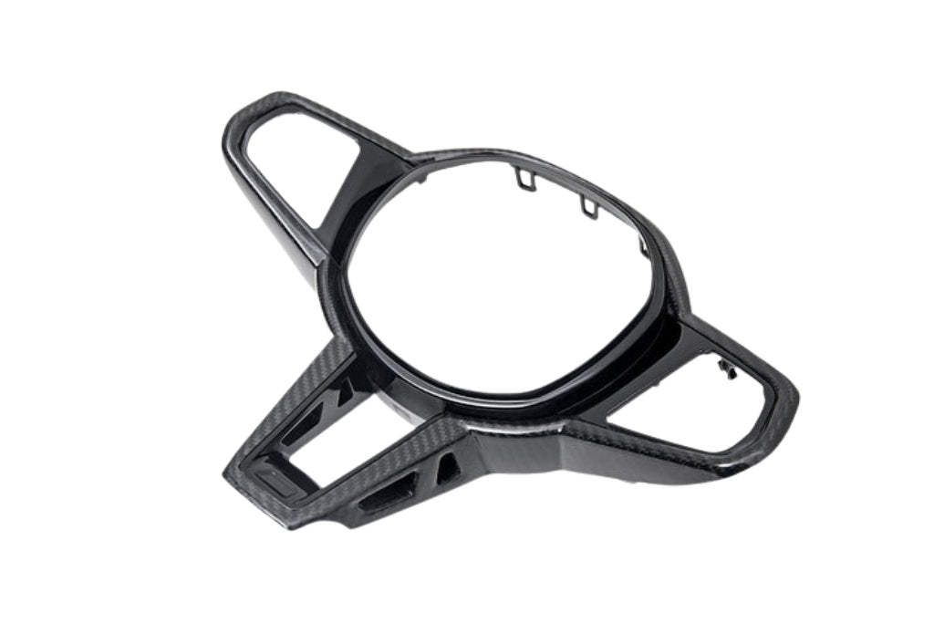 AutoTecknic LCI Carbon Steering Wheel Trim - G22/ G26/ G42 4-Series 2025-Up-Interior-Silicon Valley Bimmer