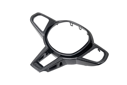 AutoTecknic LCI Carbon Steering Wheel Trim - G22/ G26/ G42 4-Series 2025-Up-Interior-Silicon Valley Bimmer
