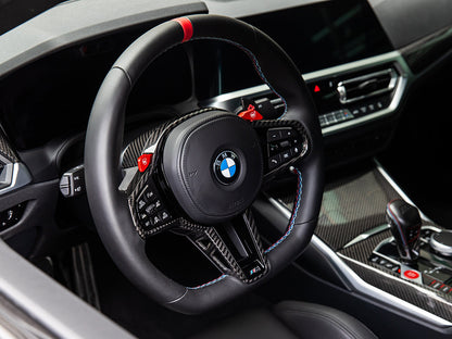 AutoTecknic LCI Carbon Steering Wheel Trim - G42 2-Series 2025-Up-Interior-Silicon Valley Bimmer