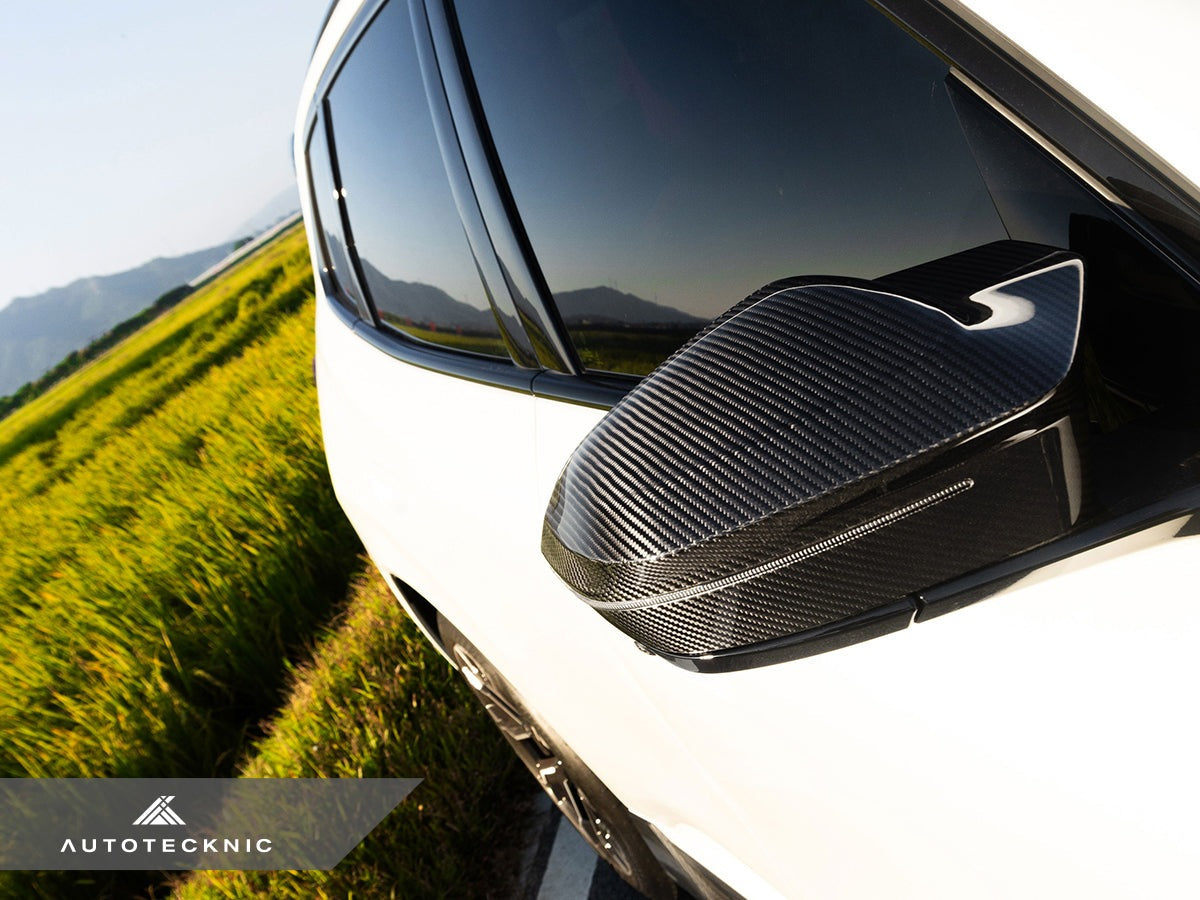 AutoTecknic M-Inspired Dry Carbon Mirror Cap Set - G45 X3-Exterior-Silicon Valley Bimmer