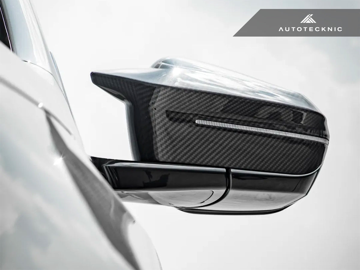 AutoTecknic M-Inspired Dry Carbon Mirror Cap Set - G45 X3-Exterior-Silicon Valley Bimmer