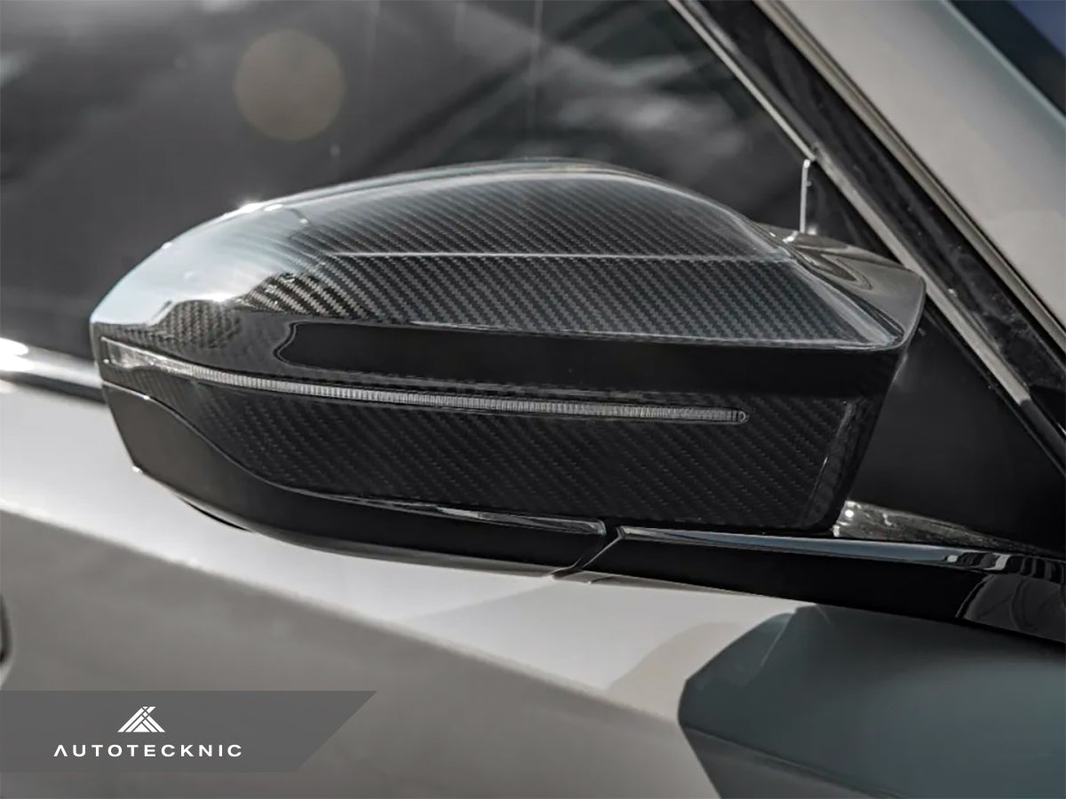 AutoTecknic M-Inspired Dry Carbon Mirror Cap Set - G45 X3-Exterior-Silicon Valley Bimmer