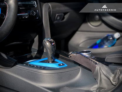 AutoTecknic Painted Alcantara Shift Console Trim - F80 M3 | F82/ F83 M4 M-DCT-Interior-Silicon Valley Bimmer